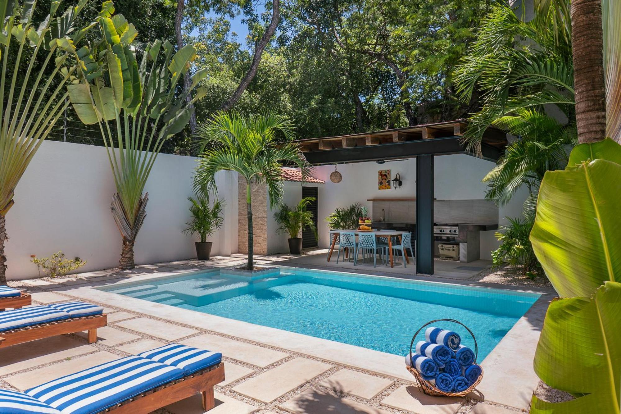 Wonderful Tropical Home 3Br, Garden, Private Pool. Tulum Ngoại thất bức ảnh